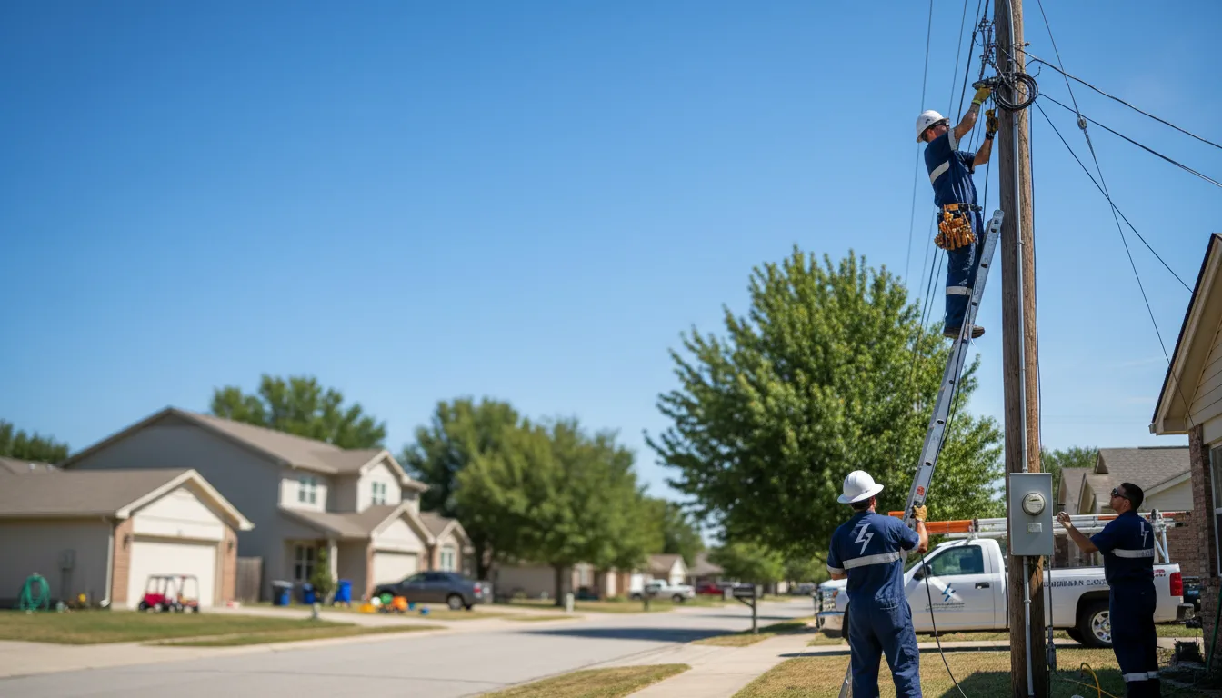 Residential electrician providing installation services in Bono, AR